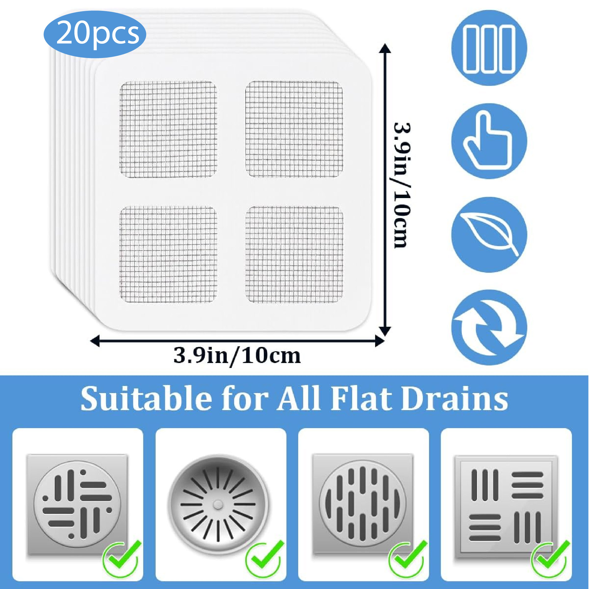 Mallas Adhesivas Para Ducha Sifón X20